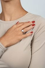 Brilio Silver Něžný stříbrný prsten s opálem a zirkony RI108W (Obvod 52 mm)