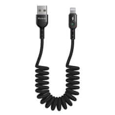 Mcdodo Kabel USB-Lightning, Mcdodo CA-6410, pružinový, 1,8 m (černý)