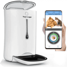 BOT TOP Smart dávkovač krmiva pro domácí mazlíčky s kamerou WiFi Alfa bílý