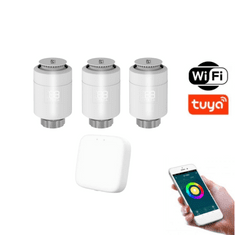 BOT Set 3+1 Chytrá Bluetooth/WiFi termostatická hlavice THS1 Tuya Smart + Gateway