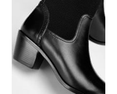 Wittchen Dámské kožené kovbojské boty s elastickou vsadkou
