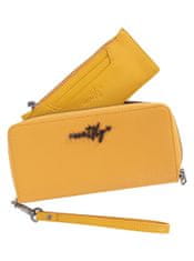 MEATFLY Dámská kožená peněženka Leila Yellow