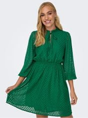 Jacqueline de Yong Dámské šaty JDYGRETHA Regular Fit 15306188 Evergreen (Velikost XS)