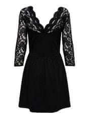 ONLY Dámské šaty ONLNIELLA Regular Fit 15315067 Black (Velikost L)
