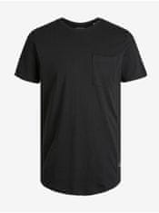 Jack&Jones Černé pánské tričko s kapsou Jack & Jones Noa M
