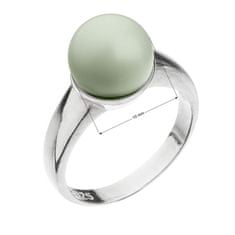 Evolution Group Slušivý stříbrný prsten s perlou Swarovski 35022.3 (Obvod 52 mm)