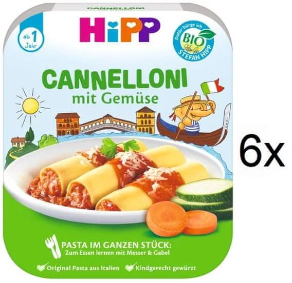 Levně HiPP BIO Cannelloni se zeleninou od uk. 1. roku, 6 x 250 g