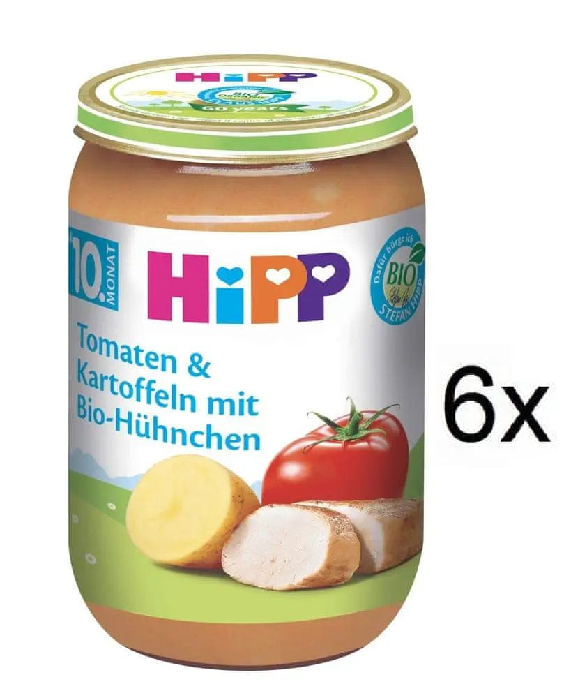 Levně HiPP BIO Rajčata a brambory s kuřecím - 6x220g