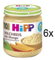 HiPP BIO Mléčná rýže s mangem 6 x 200 g, od 10. měsíce