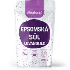 Allnature Epsomská sůl Levandule, 1000 g