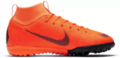Nike JR SUPERFLYX 6 ACADEMY GS TF FOOTBALL SHOES pro děti, 38 EU, US5.5Y, Kopačky, Orange/Black, Oranžová, AH7344-810