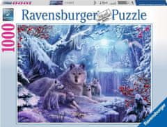 Ravensburger Puzzle Vlčí rodina v zimě