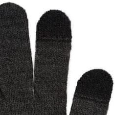 PAOLO PERUZZI Pánské zimní šedé rukavice z akrylu