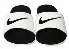 Nike KAWA SLIDES (GS/PS) pro děti, 38.5 EU, US6Y, Pantofle, Sandály, White/Black, Bílá, 819352-100