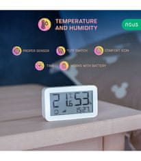 Nous Nous E6 LCD Zigbee Smart Teplotní a Vlhkostní Senzor