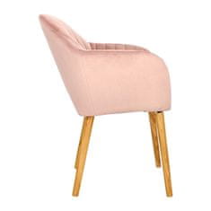 Intesi Židle Emilia Velvet růžová