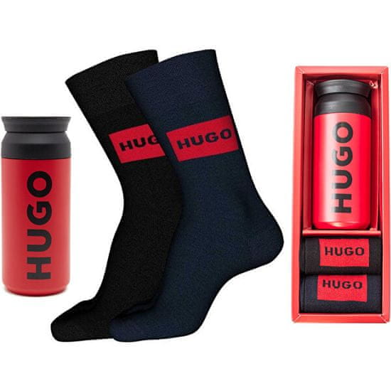 Hugo Boss Pánská dárková sada HUGO - ponožky a termoska 50502012-960