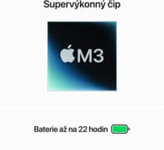 Apple MacBook Pro 14, M3 - 8-core/8GB/512GB/10-core GPU, stříbrná (MR7J3CZ/A)