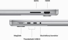 Apple MacBook Pro 14, M3 - 8-core/8GB/1TB/10-core GPU, stříbrná (MR7K3CZ/A)