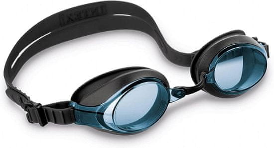 Intex Plavecké brýle Racing Antifog Silicon - šedá/modrá
