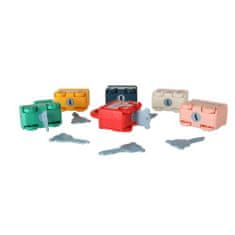 KIK KX4615 Montessori hračka autíčka s visacími zámky