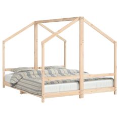 Petromila Dětská postel 2x (80 x 200) cm masivní borové dřevo