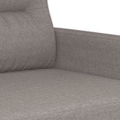 Vidaxl 3dílná sedací souprava s poduškami taupe textil