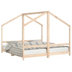 Petromila Dětská postel 2x (90 x 190) cm masivní borové dřevo