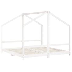 Greatstore Dětská postel bílá 2x (90 x 190) cm masivní borové dřevo