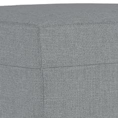 shumee 3dílná sedací souprava s poduškami světle šedá textil
