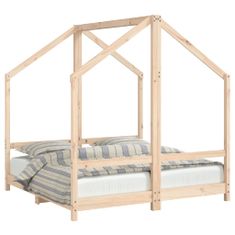 Greatstore Dětská postel 2x (70 x 140) cm masivní borové dřevo