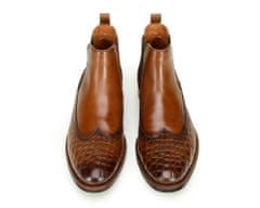 Wittchen Pánské kožené boty s motivem krokodýli kůže