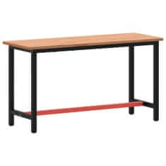 Vidaxl Pracovní stůl 150 x 55 x 81,5 cm masivní bukové dřevo a kov