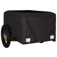 shumee Přívěsný vozík za kolo černý a zelený 30 kg železo