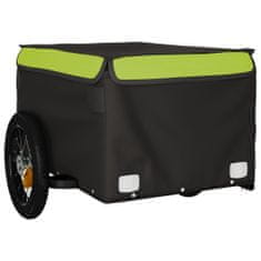 shumee Přívěsný vozík za kolo černý a zelený 30 kg železo