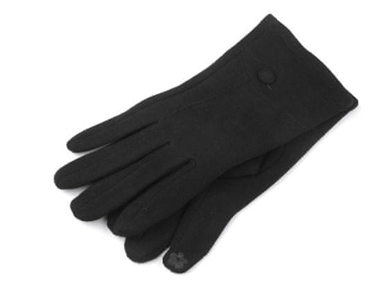 Kraftika 1pár (vel. 8) černá dámské rukavice přechodní, dotykové