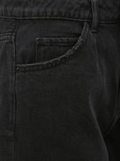 Vero Moda Černé džínové kraťasy s vysokým pasem VERO MODA Nineteen XS