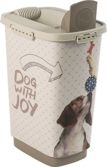 eoshop Kontejner na krmivo CODY 25L - DOG WITH JOY