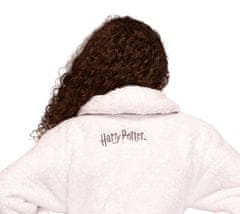 CurePink Dětský fleece župan Harry Potter: Hogwarts (13-15 let) bílá