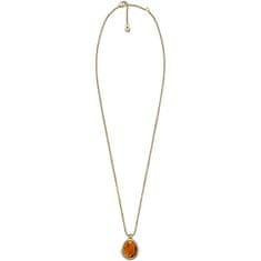 Skagen Elegantní pozlacený náhrdelník Sea Glass Honey SKJ1736710