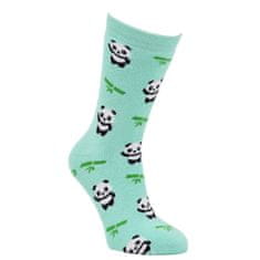 Dětské bambusové barevné froté ponožky Panda 8500923 3pack, modrá/zelená, 23-26