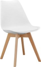 Danish Style Jídelní židle Armin (SET 2 ks), plast, bílá