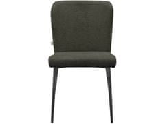 Danish Style Jídelní židle Oita (SET 2 ks), textil, tmavě šedá