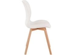Danish Style Jídelní židle Lance (SET 2 ks), plast, bílá