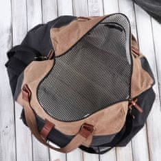 PAOLO PERUZZI Pánská kabelka cestovní tělocvična taška bavlněné plátno