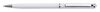 Kuličkové pero "SWS SLIM", bílá, bílý krystal SWAROVSKI, 13 cm, 1805XGS559