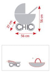 Bayer Chic 55553 Kočárek pro panenky SMARTY, růžovo-bílá