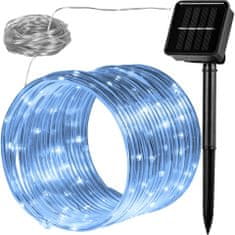 Hawaj Dekorativní LED hadice solární 10 m 100 diod studená bílá