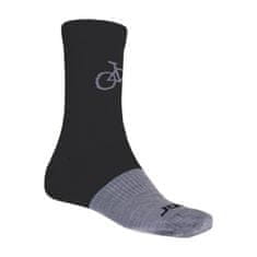 Sensor Ponožky TOUR MERINO černo/šedé - 6-8