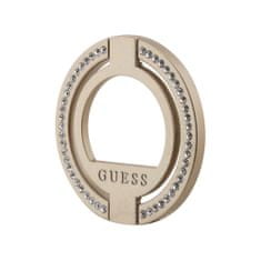 Guess Rhinestones MagSafe ring, černý Zlatá